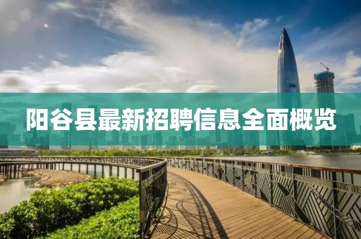 阳谷县最新招聘信息全面概览