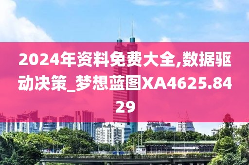 2024年资料免费大全,数据驱动决策_梦想蓝图XA4625.8429