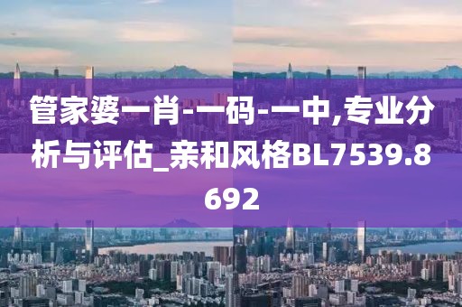 管家婆一肖-一码-一中,专业分析与评估_亲和风格BL7539.8692