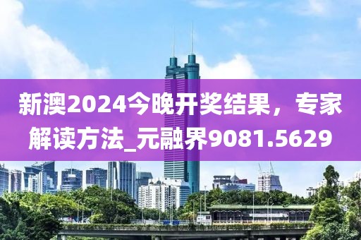 新澳2024今晚开奖结果，专家解读方法_元融界9081.5629