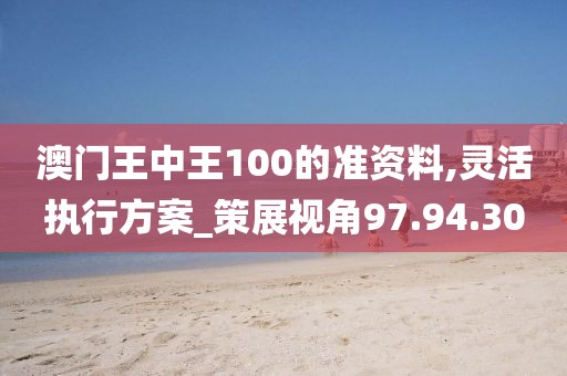 澳门王中王100的准资料,灵活执行方案_策展视角97.94.30