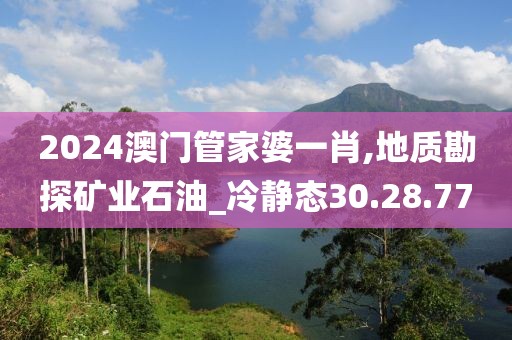 2024澳门管家婆一肖,地质勘探矿业石油_冷静态30.28.77