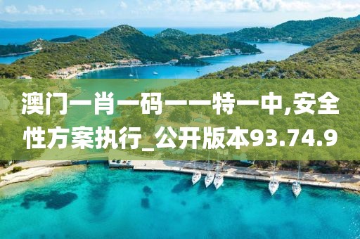 澳门一肖一码一一特一中,安全性方案执行_公开版本93.74.9