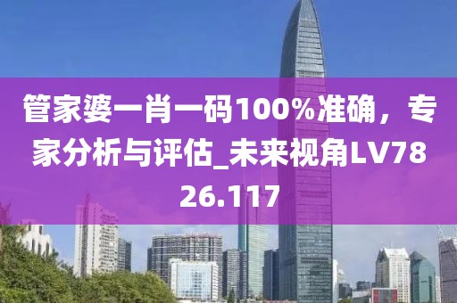 管家婆一肖一码100%准确，专家分析与评估_未来视角LV7826.117
