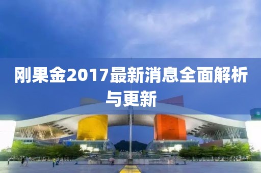 刚果金2017最新消息全面解析与更新