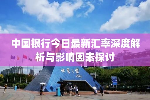 中国银行今日最新汇率深度解析与影响因素探讨