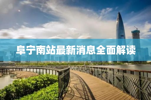 阜宁南站最新消息全面解读