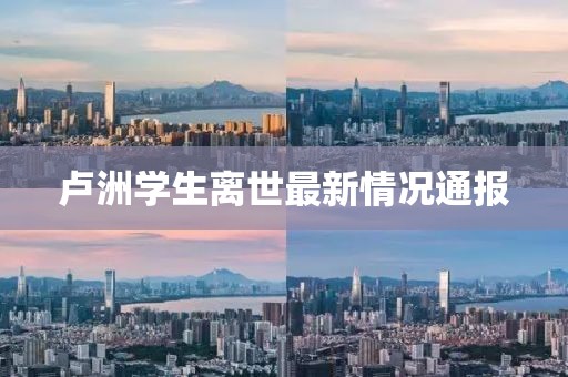 卢洲学生离世最新情况通报