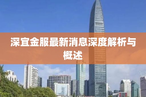 深宜金服最新消息深度解析与概述