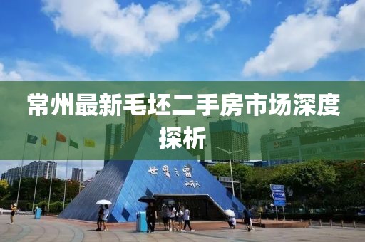 常州最新毛坯二手房市场深度探析