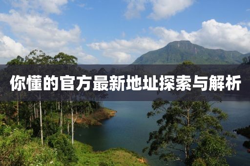 你懂的官方最新地址探索与解析