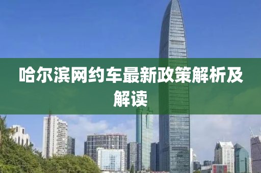 哈尔滨网约车最新政策解析及解读
