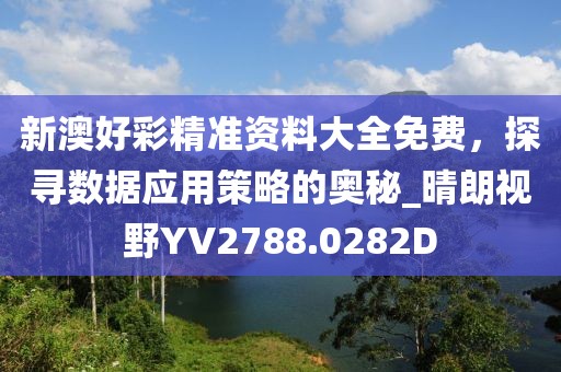 新澳好彩精准资料大全免费，探寻数据应用策略的奥秘_晴朗视野YV2788.0282D
