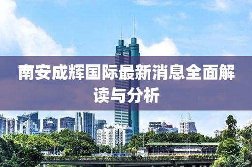 南安成辉国际最新消息全面解读与分析