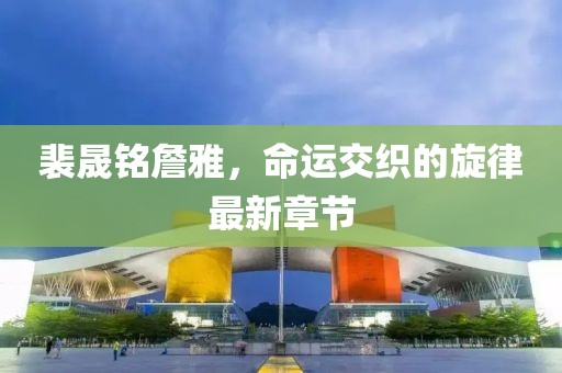 裴晟铭詹雅，命运交织的旋律最新章节