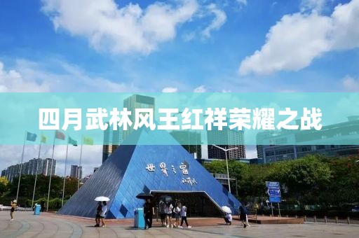 四月武林风王红祥荣耀之战