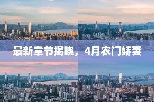最新章节揭晓，4月农门娇妻