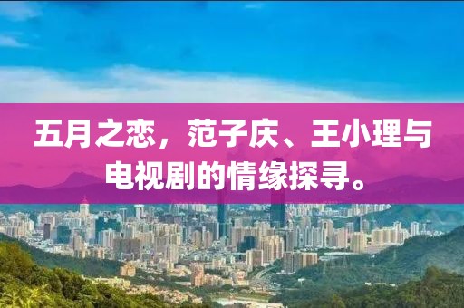 五月之恋，范子庆、王小理与电视剧的情缘探寻。