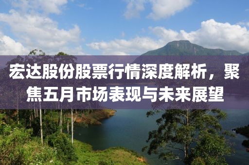 宏达股份股票行情深度解析，聚焦五月市场表现与未来展望