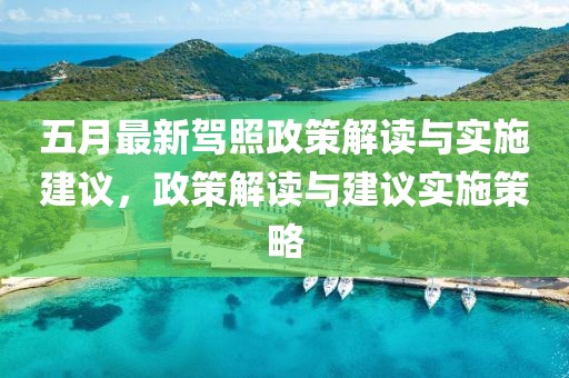 五月最新驾照政策解读与实施建议，政策解读与建议实施策略