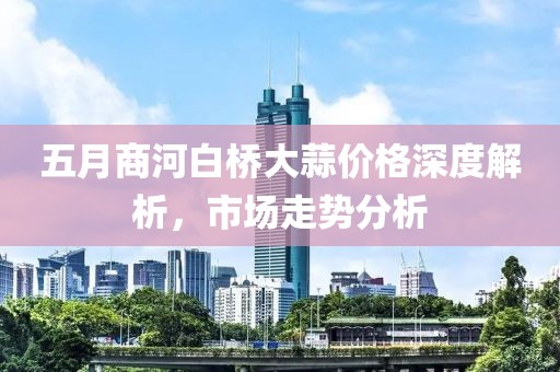 五月商河白桥大蒜价格深度解析，市场走势分析