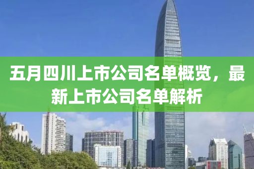 五月四川上市公司名单概览，最新上市公司名单解析