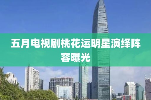 五月电视剧桃花运明星演绎阵容曝光