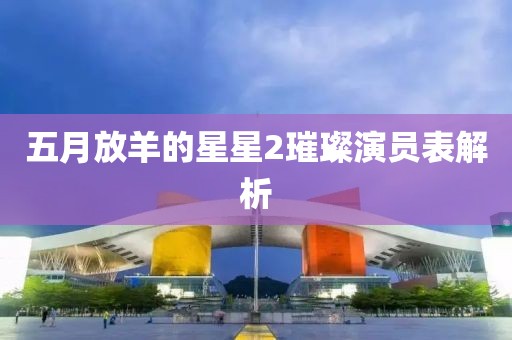 五月放羊的星星2璀璨演员表解析