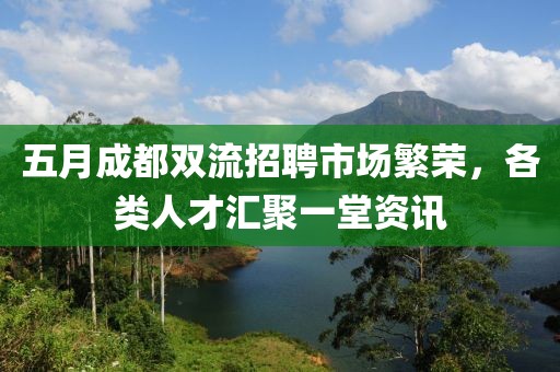 五月成都双流招聘市场繁荣，各类人才汇聚一堂资讯