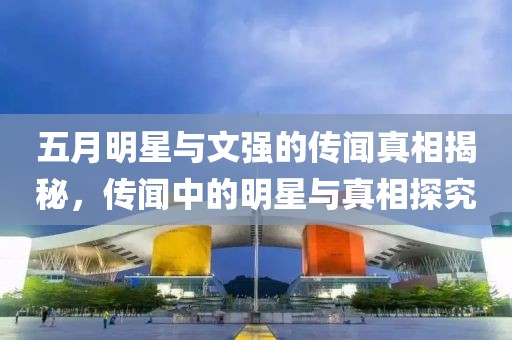 五月明星与文强的传闻真相揭秘，传闻中的明星与真相探究