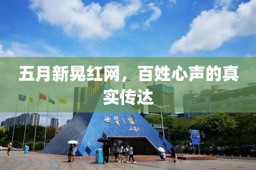 五月新晃红网，百姓心声的真实传达