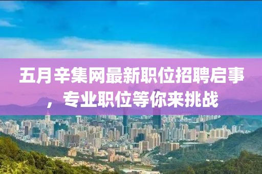 五月辛集网最新职位招聘启事，专业职位等你来挑战