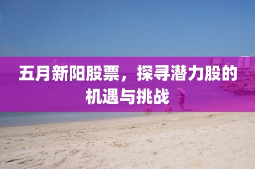 五月新阳股票，探寻潜力股的机遇与挑战