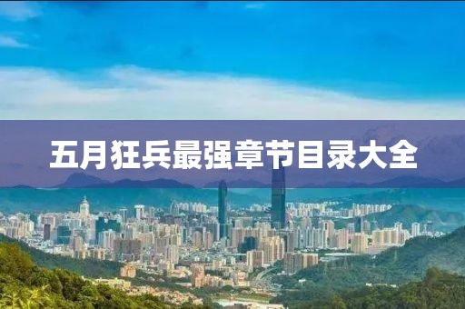 五月狂兵最强章节目录大全