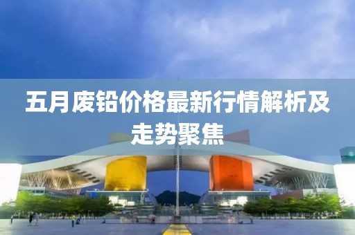 五月废铅价格最新行情解析及走势聚焦