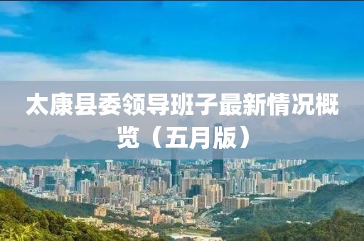 太康县委领导班子最新情况概览（五月版）