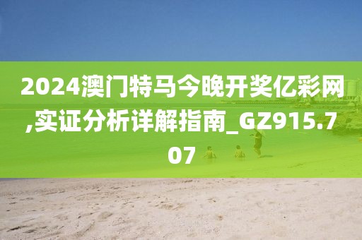 2024澳门特马今晚开奖亿彩网,实证分析详解指南_GZ915.707