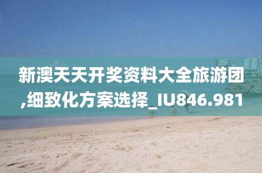 新澳天天开奖资料大全旅游团,细致化方案选择_IU846.981