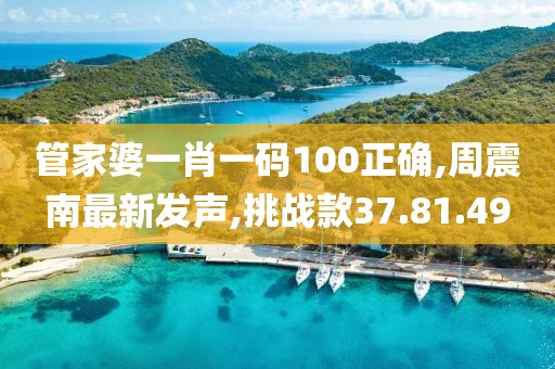 管家婆一肖一码100正确,周震南最新发声,挑战款37.81.49
