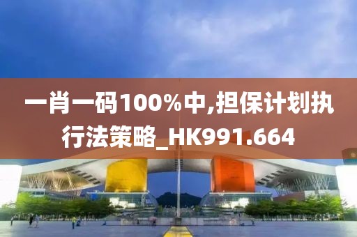 一肖一码100%中,担保计划执行法策略_HK991.664