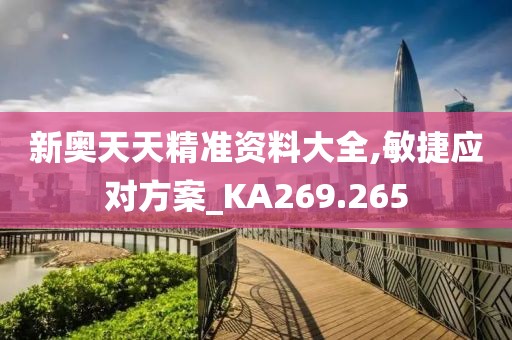 新奥天天精准资料大全,敏捷应对方案_KA269.265