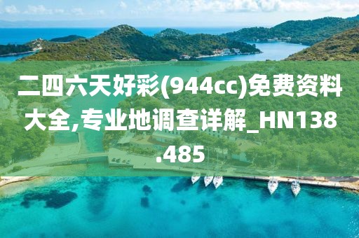 二四六天好彩(944cc)免费资料大全,专业地调查详解_HN138.485