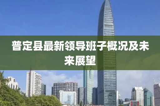 普定县最新领导班子概况及未来展望