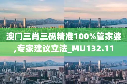 澳门三肖三码精准100%管家婆,专家建议立法_MU132.11