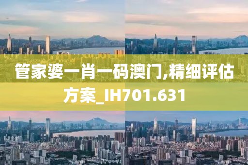 管家婆一肖一码澳门,精细评估方案_IH701.631