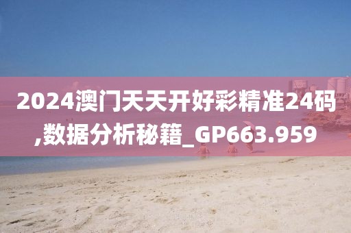 2024澳门天天开好彩精准24码,数据分析秘籍_GP663.959