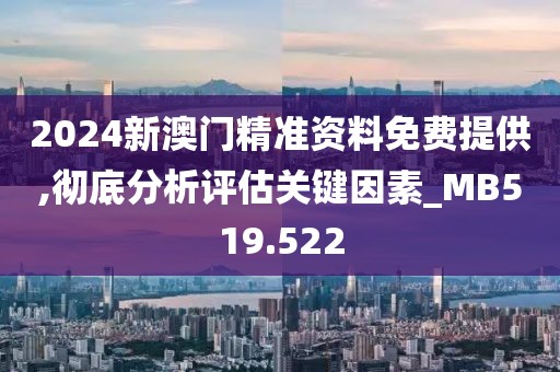 2024新澳门精准资料免费提供,彻底分析评估关键因素_MB519.522