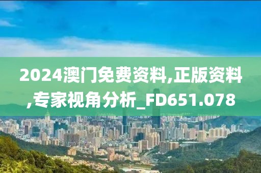 2024澳门免费资料,正版资料,专家视角分析_FD651.078