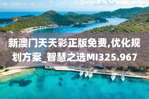 新澳门天天彩正版免费,优化规划方案_智慧之选MI325.967