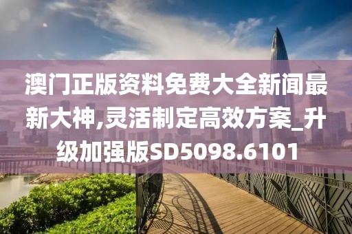 澳门正版资料免费大全新闻最新大神,灵活制定高效方案_升级加强版SD5098.6101